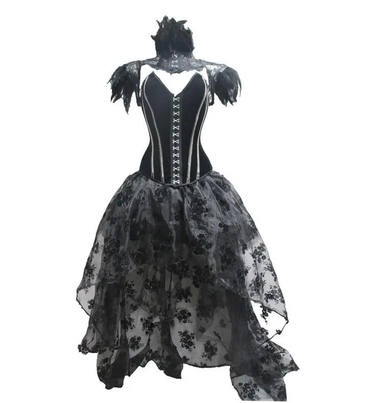Gothic Floor-Length Skirt Punk Dark Stage Catwalk - The elite ways