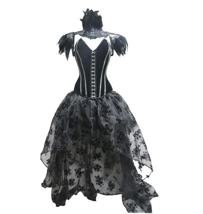 Gothic Floor-Length Skirt Punk Dark Stage Catwalk - The elite ways