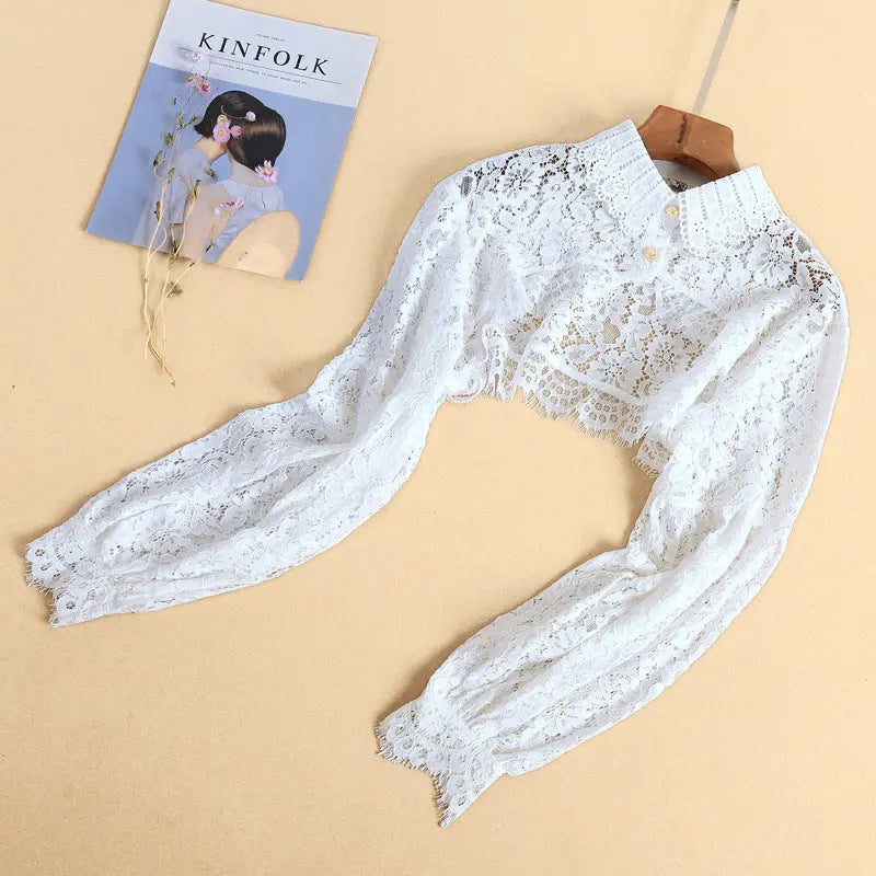 Harajuku Girl Lace Hollow Fake Collar Alamode