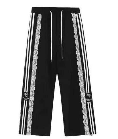Japanese Harajuku Lace Sweatpants - The elite ways