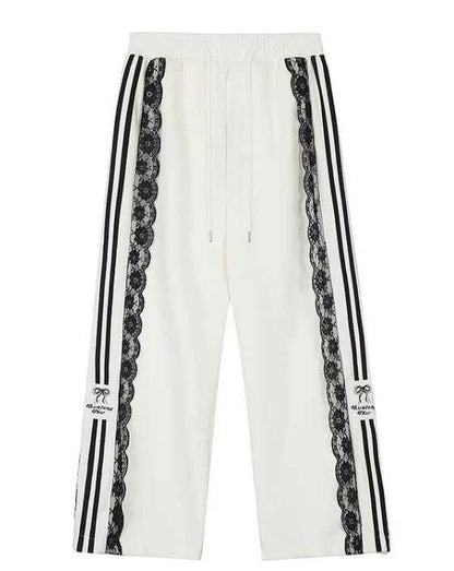 Japanese Harajuku Lace Sweatpants - The elite ways