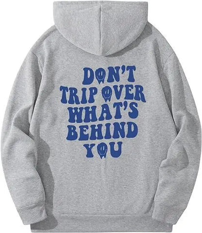 Leisure Pullover Drawstring Letter Print Pattern Hoodie - The elite ways