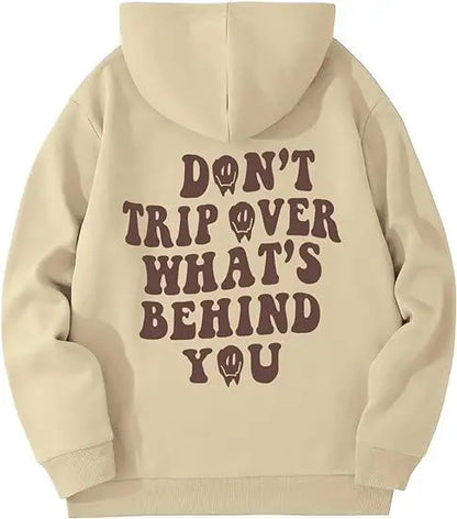 Leisure Pullover Drawstring Letter Print Pattern Hoodie - The elite ways