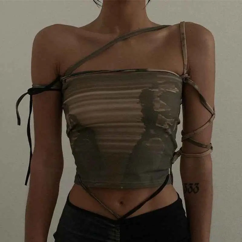 Retro Dark Green Short Oblique Shoulder Sling Women - The elite ways