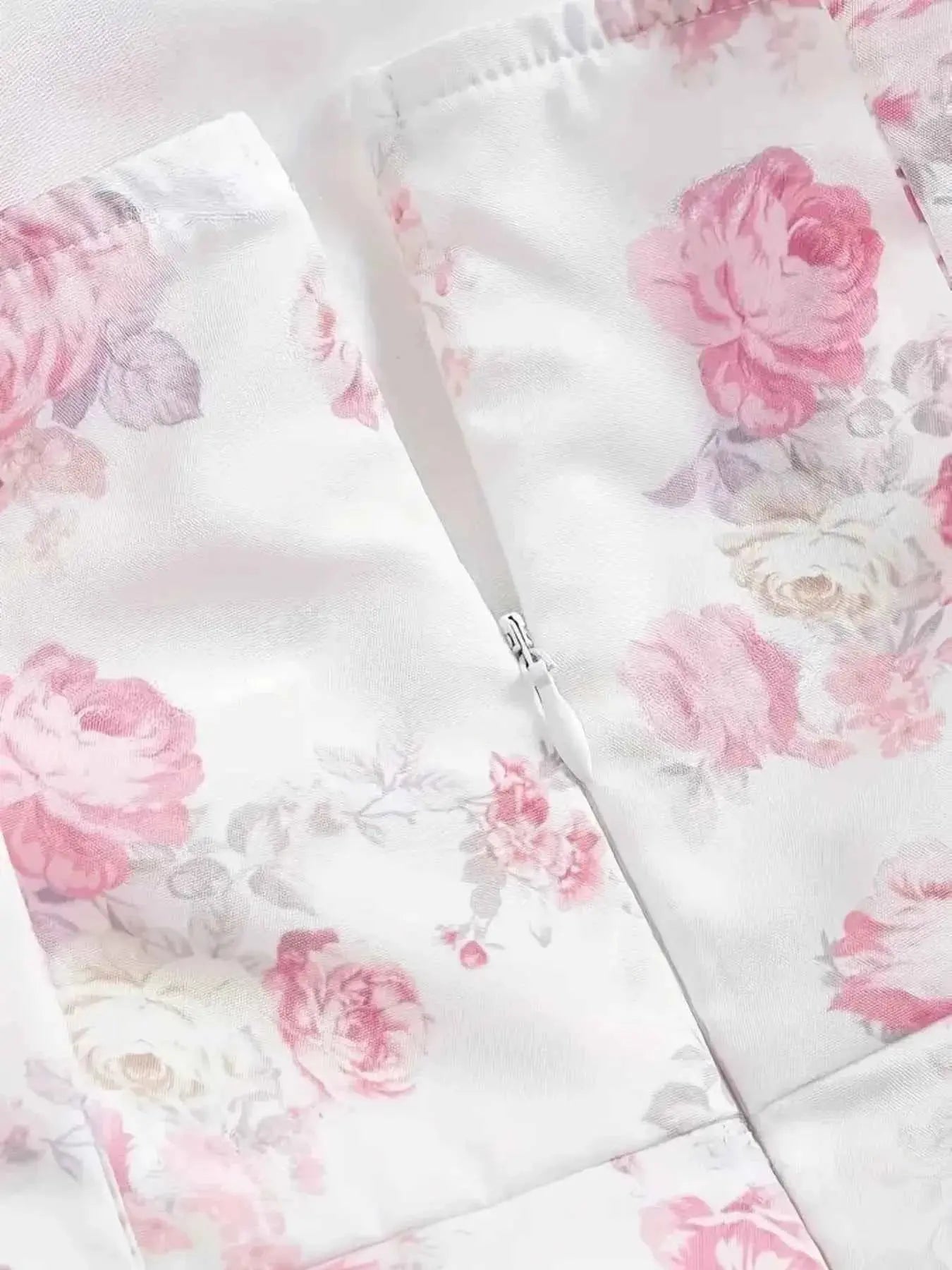 Ruffled Hem Floral Tie-Strap Mini Dress