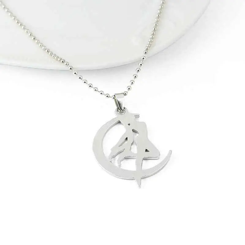Sailor Moon Necklace Moon Rabbit Anime Anime Movie Accessories.