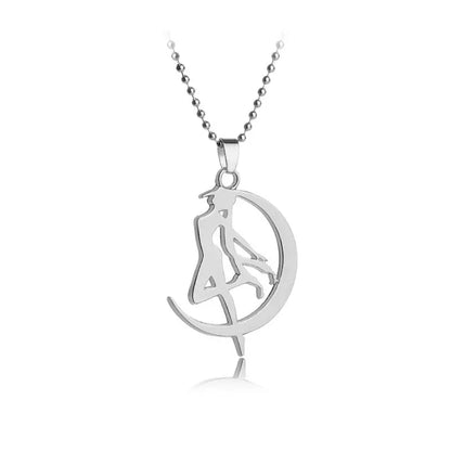 Sailor Moon Necklace Moon Rabbit Anime Anime Movie Accessories.