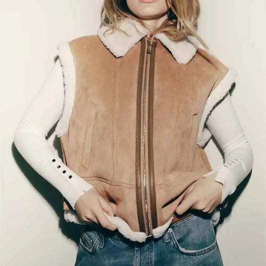 Street Fashion 3 Color Fur Vest Coat 9605 - The elite ways