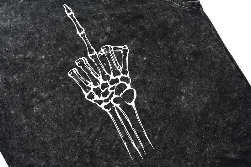 Summer New High Street INS Hip-hop Dark Black.