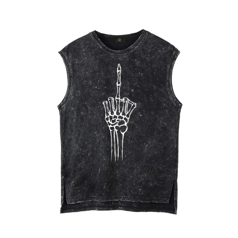 Summer New High Street INS Hip-hop Dark Black.