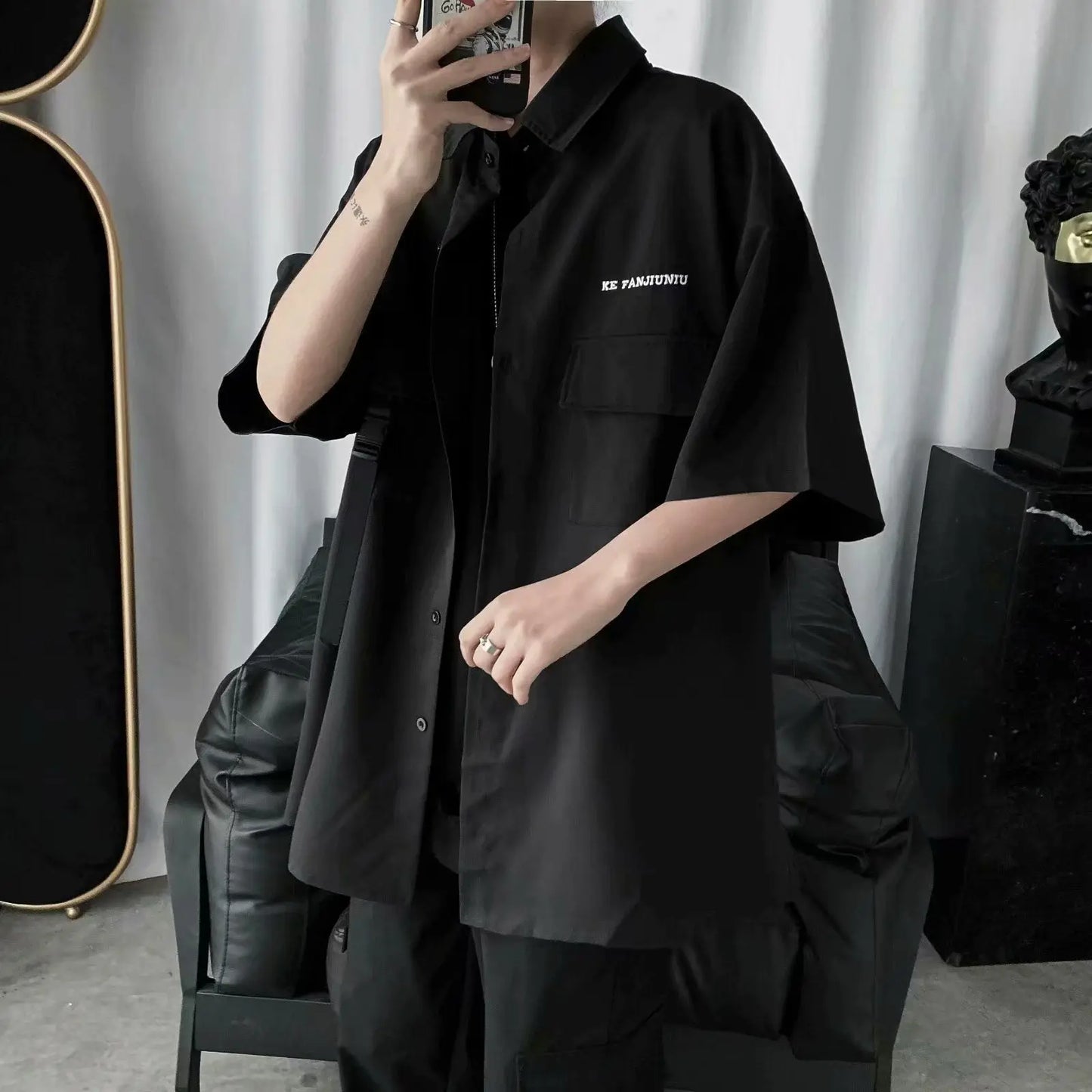 Vintage Functional Tooling Short-sleeved Top, Dark Funeral.