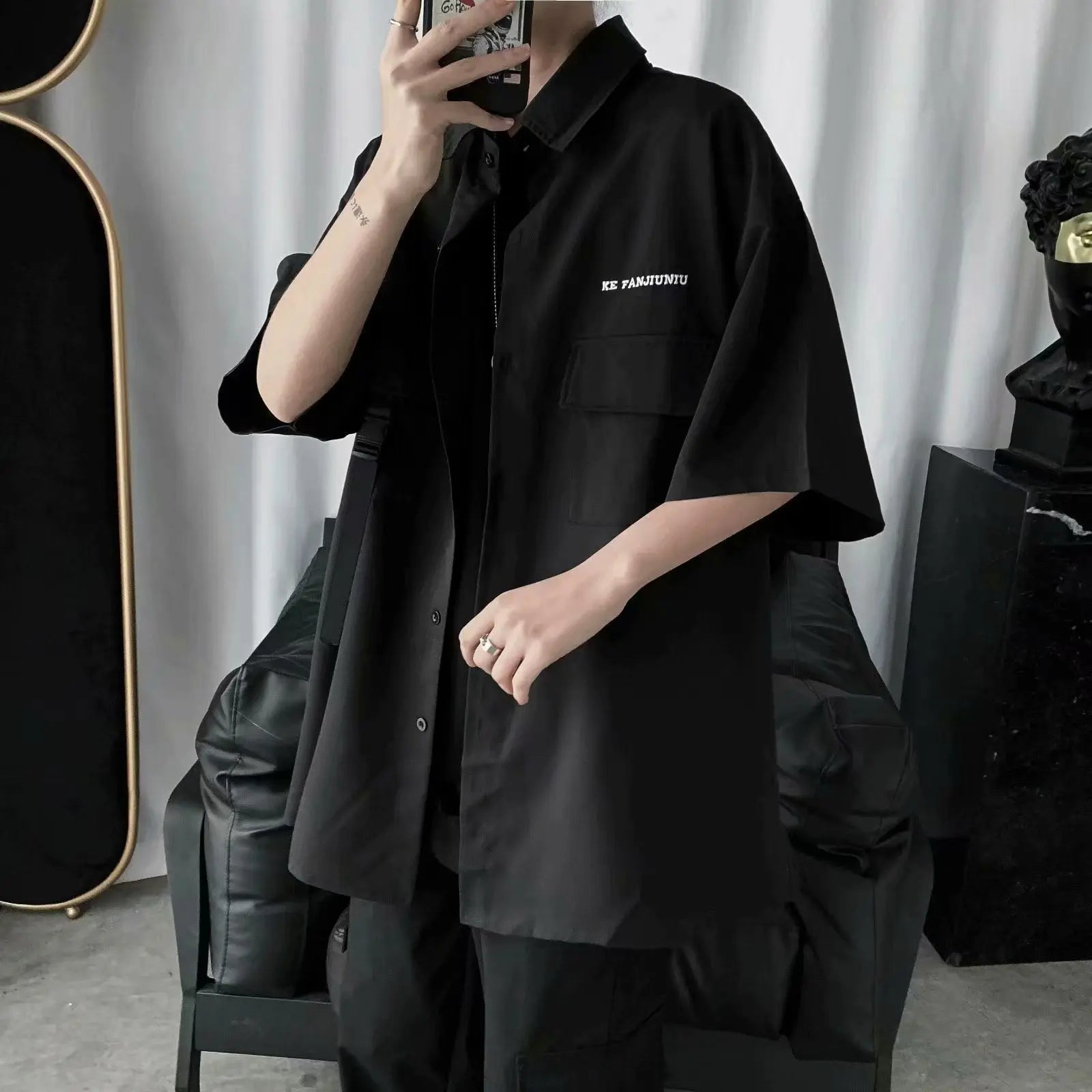 Vintage Functional Tooling Short-sleeved Top, Dark Funeral.