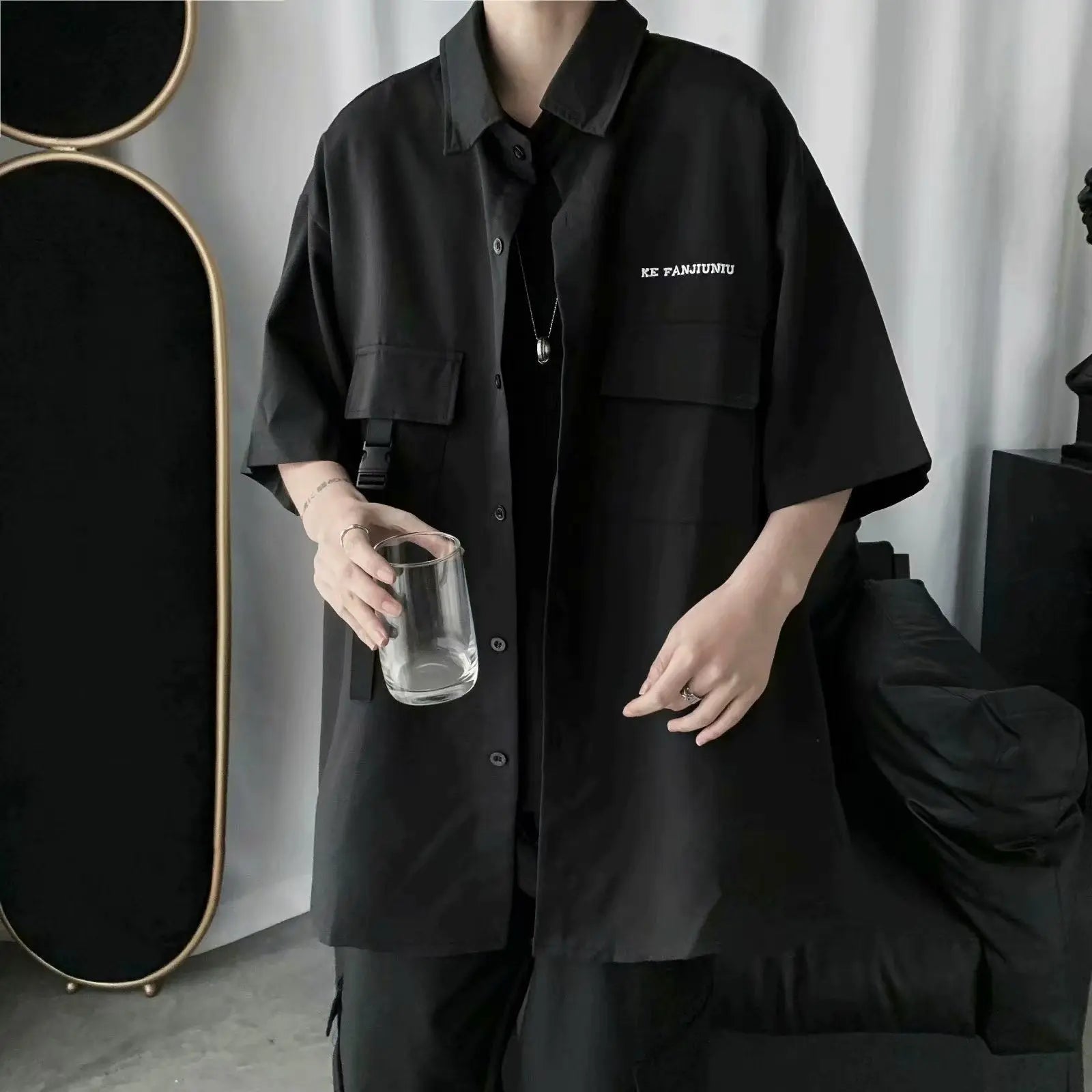 Vintage Functional Tooling Short-sleeved Top, Dark Funeral.