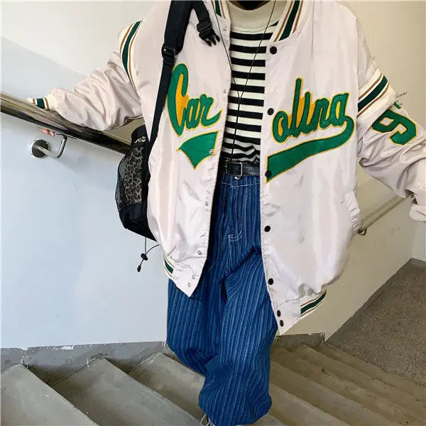 Vintage Harajuku Jacket Hip Hop Loose Jacket Women Alamode