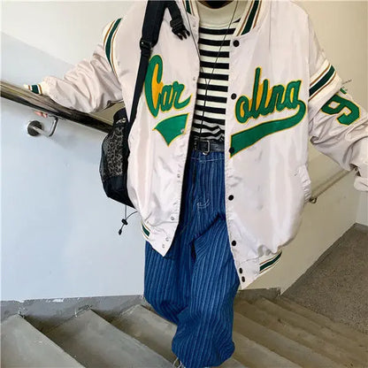 Vintage Harajuku Jacket Hip Hop Loose Jacket Women Alamode