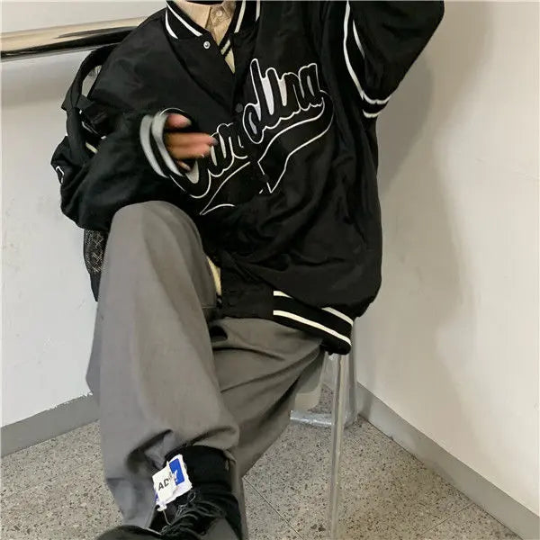 Vintage Harajuku Jacket Hip Hop Loose Jacket Women Alamode