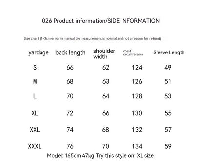 Vintage Harajuku Jacket Hip Hop Loose Jacket Women Alamode