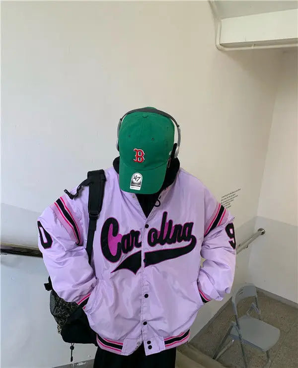 Vintage Harajuku Jacket Hip Hop Loose Jacket Women Alamode