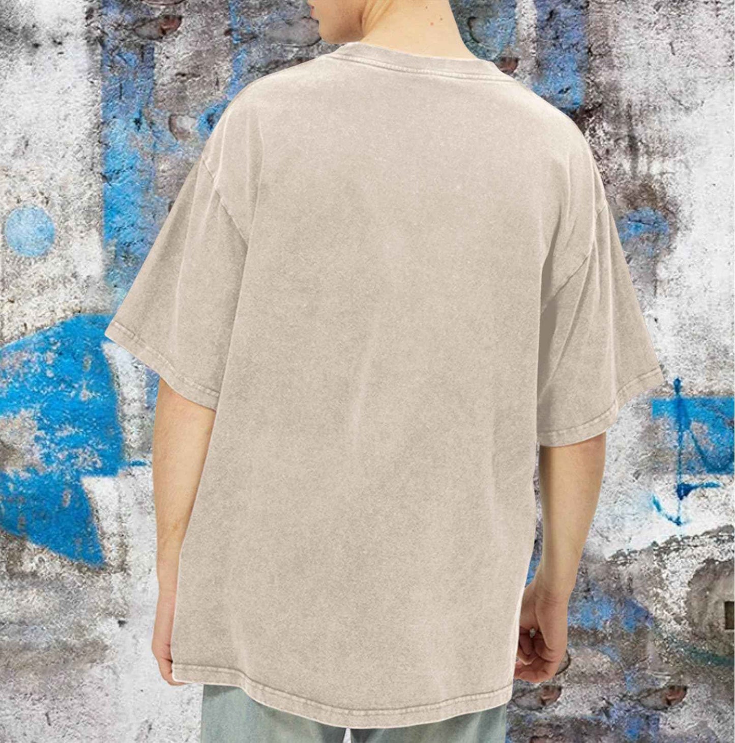 Weetiotio Mens Oversized Graphic Tees Streetwear Baggy Shirts Y2k Vintage Acid Wash Cotton Tshirt Harajuku Grunge Shirt Men - The elite ways