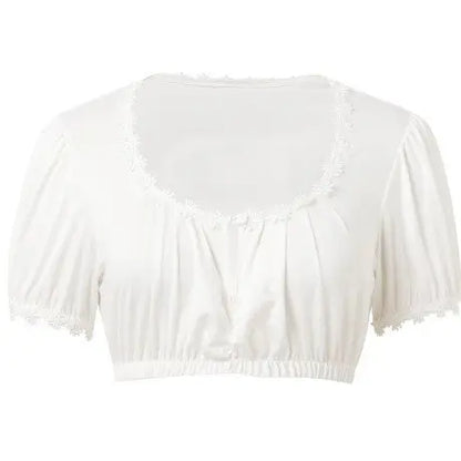 White Oktoberfest Clothing Top Short Sleeve Shirt - The elite ways