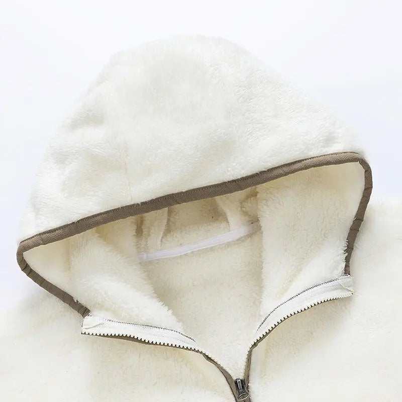 Winter Coral Fleece Heavy Velvet Thickened Zipper Cardigan Plus Size Pajamas Suit Alamode