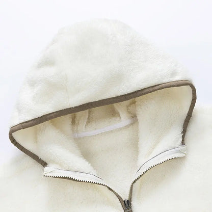 Winter Coral Fleece Heavy Velvet Thickened Zipper Cardigan Plus Size Pajamas Suit Alamode