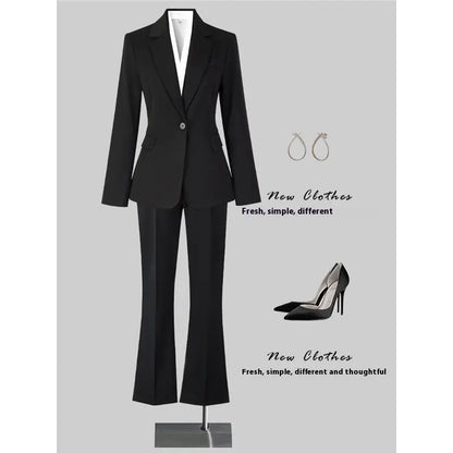Women's Minimalist Formal Button Up Suit Jacket.