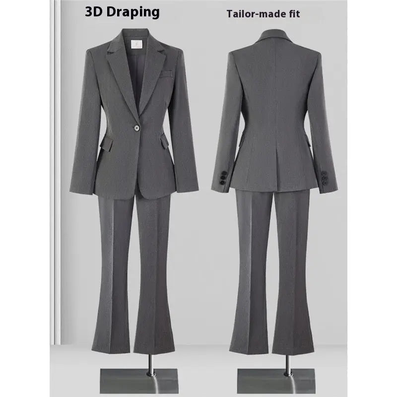 Women's Minimalist Formal Button Up Suit Jacket.