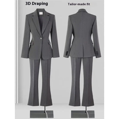 Women's Minimalist Formal Button Up Suit Jacket.