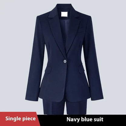 Women's Minimalist Formal Button Up Suit Jacket.