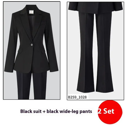 Women's Minimalist Formal Button Up Suit Jacket.