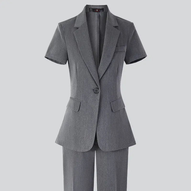 Women's Minimalist Formal Button Up Suit Jacket.