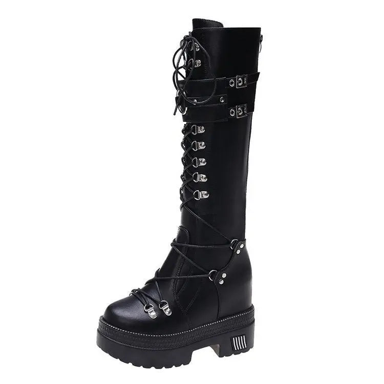 Women's High-barrel Height Increase Boots - The elite ways