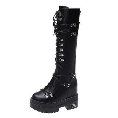 Women's High-barrel Height Increase Boots - The elite ways