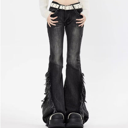 Fashion American Slightly Flared Jeans Women Alamode