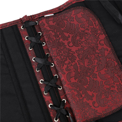 New Dark Red Corset Body Support Chest Sculpting Bone Clothing.