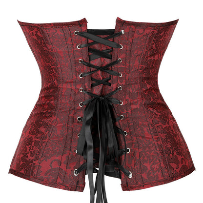 New Dark Red Corset Body Support Chest Sculpting Bone Clothing.