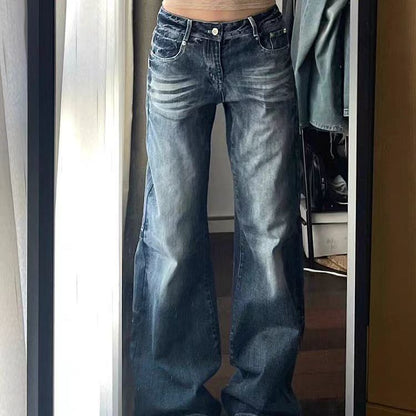 Harajuku American Retro Street Hip Hop Jeans Alamode