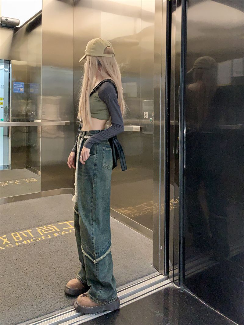 Women's Raw Hem Vintage Jeans Alamode