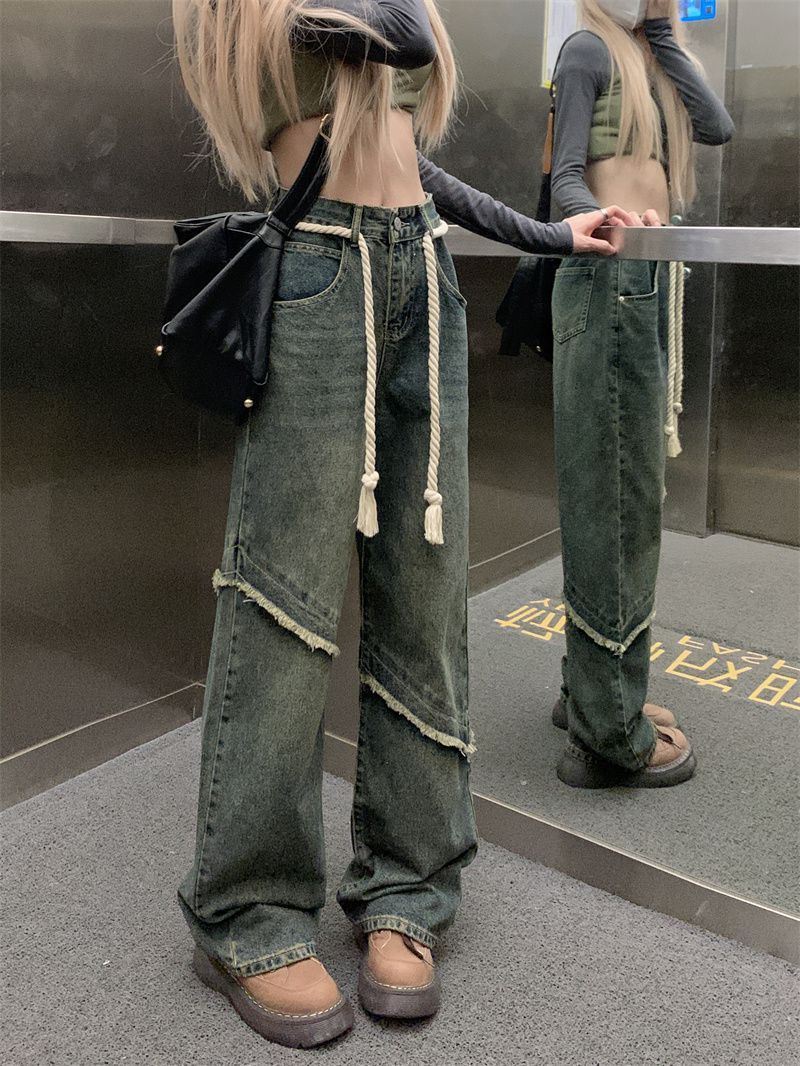 Women's Raw Hem Vintage Jeans Alamode