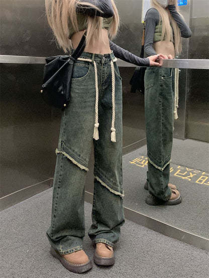 Women's Raw Hem Vintage Jeans Alamode