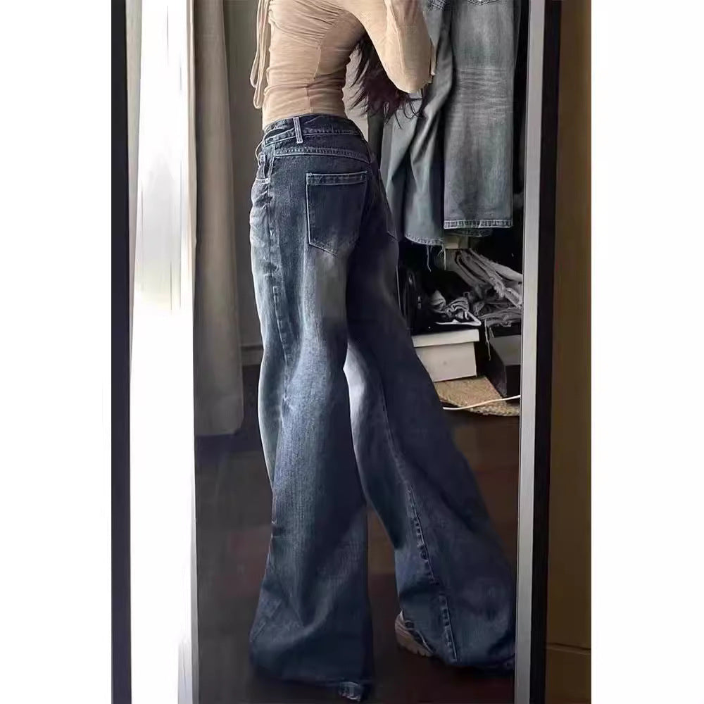 Harajuku American Retro Street Hip Hop Jeans Alamode